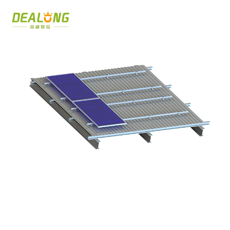Bảng điều khiển năng lượng mặt trời lắp cho mái kim loại hình thang