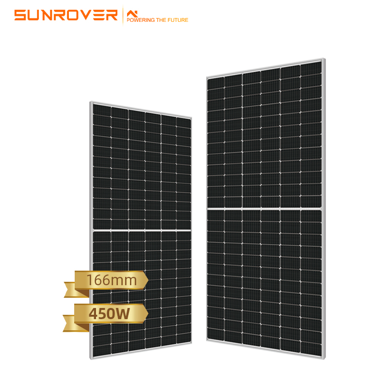 Tấm pin mặt trời nửa pin 450w có sẵn 440w 445w 450w 455w Perc cho hệ thống năng lượng mặt trời
