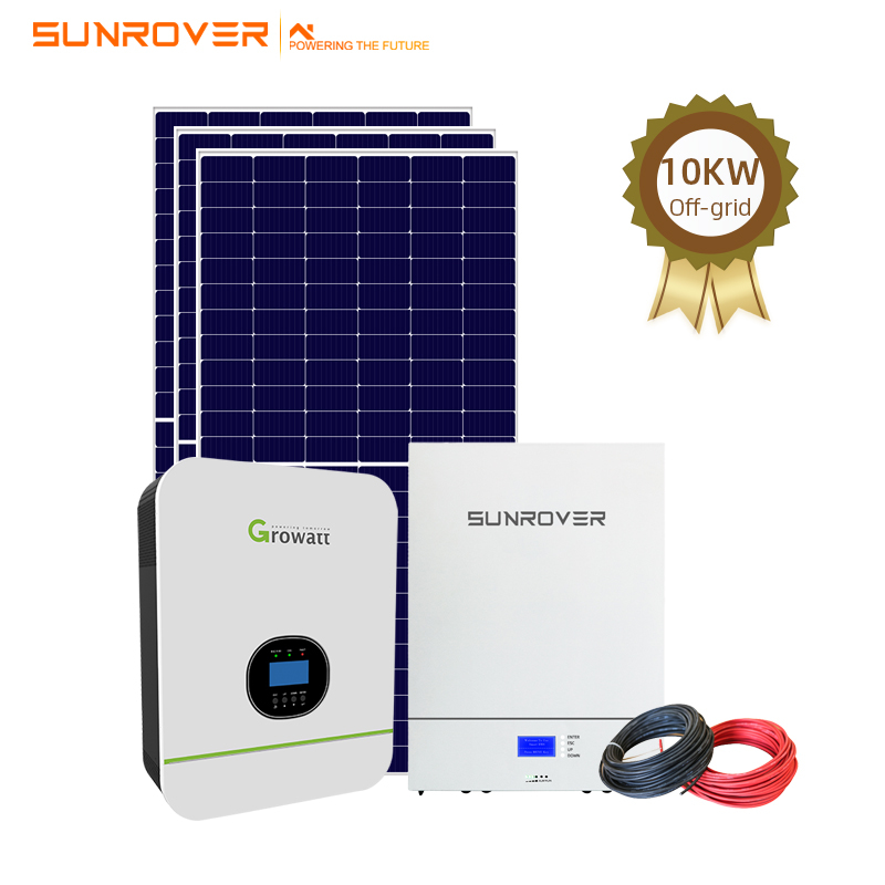 Cài đặt dễ dàng Hệ thống năng lượng mặt trời Tắt lưới 10KW
