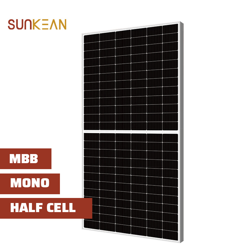 Half Cut 550W Bảng điều khiển năng lượng mặt trời MBB Perc 144Cells Kích thước tế bào 182mm Mô-đun đơn tinh thể PV
