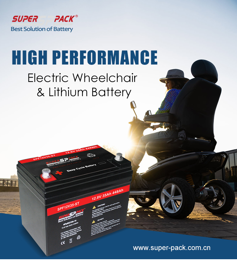 Pin xe tay ga di động Superpack Lithium 12V35Ah