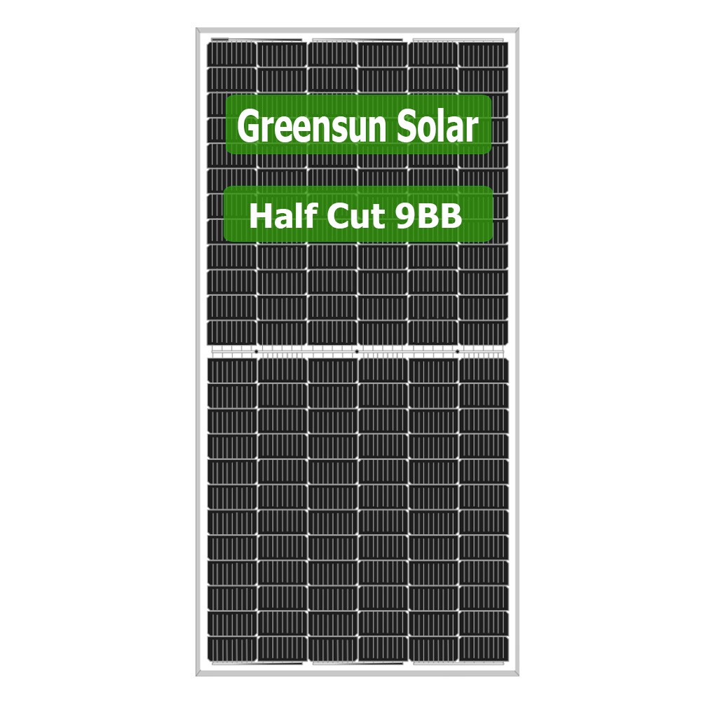 Tấm năng lượng mặt trời cắt một nửa 9BB 420W 430W 440W 450W Mô-đun năng lượng mặt trời 144cells Đơn tinh thể