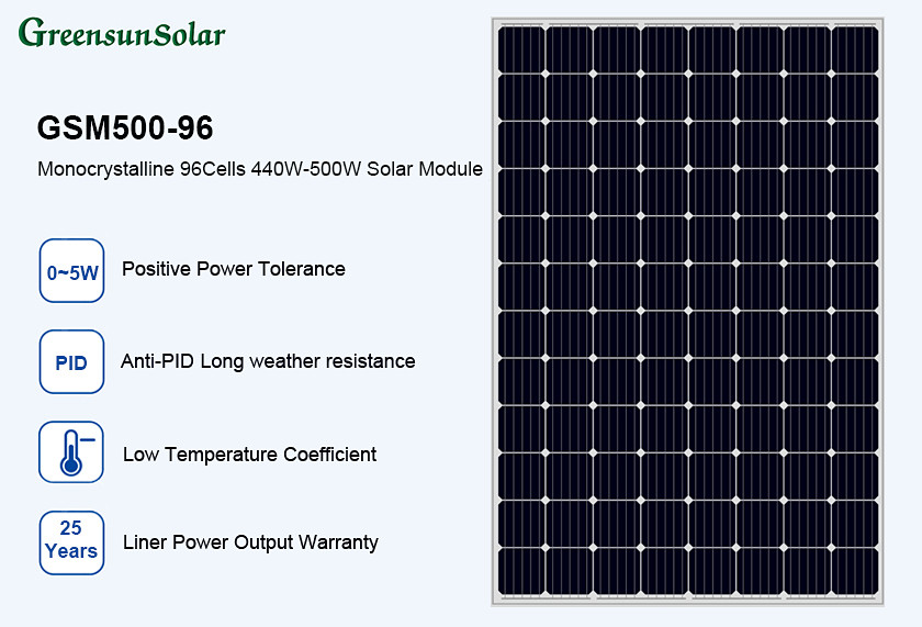 bảng điều khiển năng lượng mặt trời 500 watt