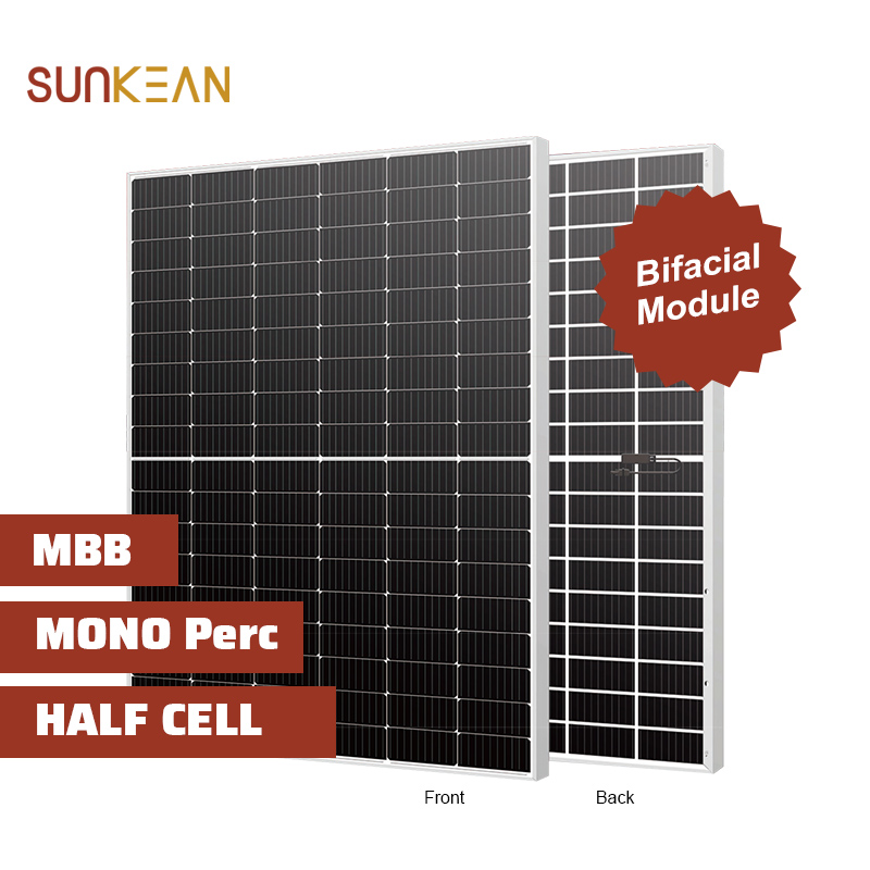 390 ~ 410W Tấm pin mặt trời kích thước tế bào 182mm hai mặt hiệu suất cao cắt một nửa
