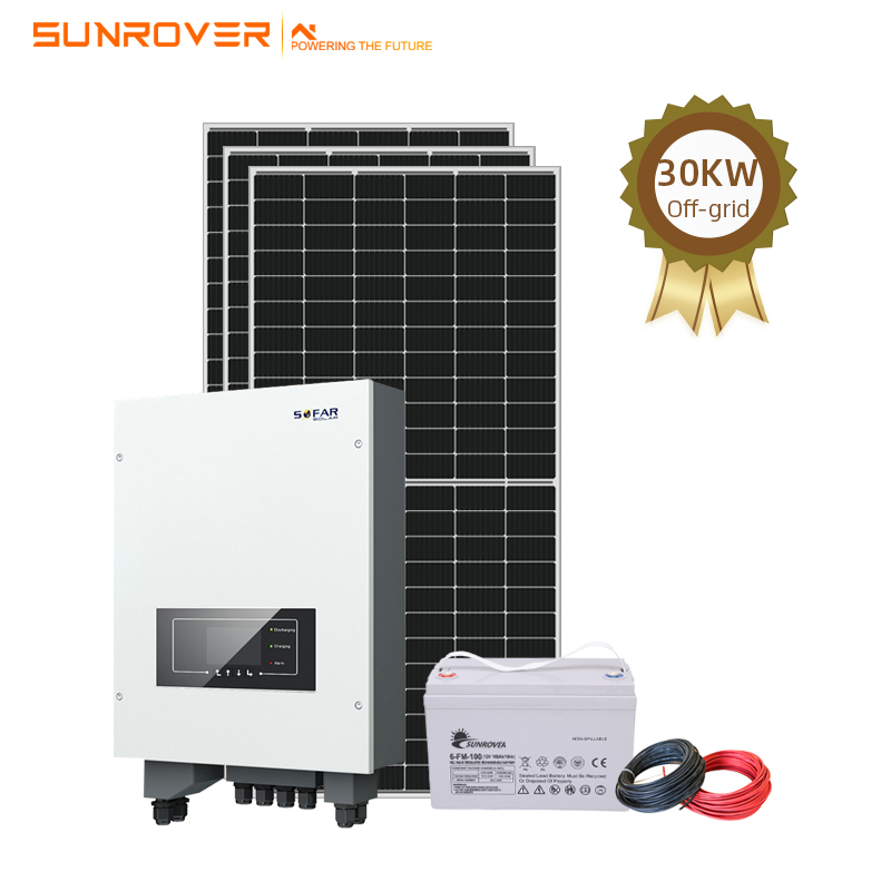 Giá xuất xưởng 30KW Hệ thống năng lượng mặt trời hòa lưới
