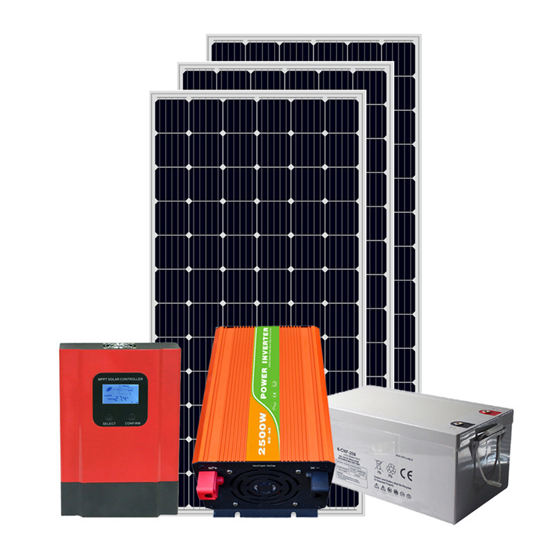 Hệ thống pv năng lượng mặt trời ngoài lưới 1KW 2KW 3KW 4KW 5KW cho tiêu dùng gia đình
