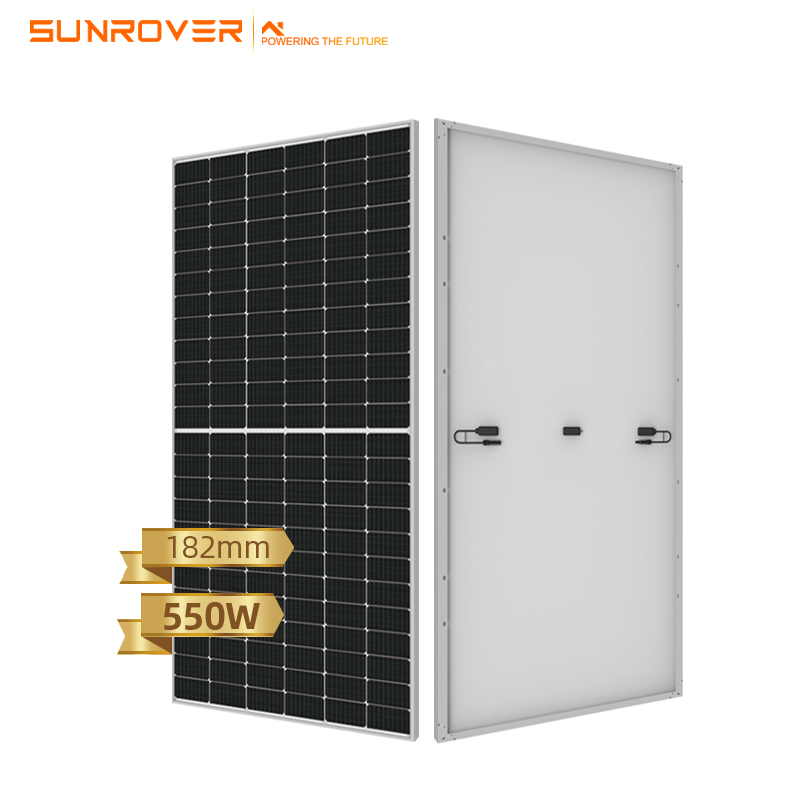Tấm năng lượng mặt trời đơn tinh thể hiệu suất cao 530w Tấm năng lượng mặt trời 540w 550w 555w Tấm năng lượng mặt trời cắt một nửa
