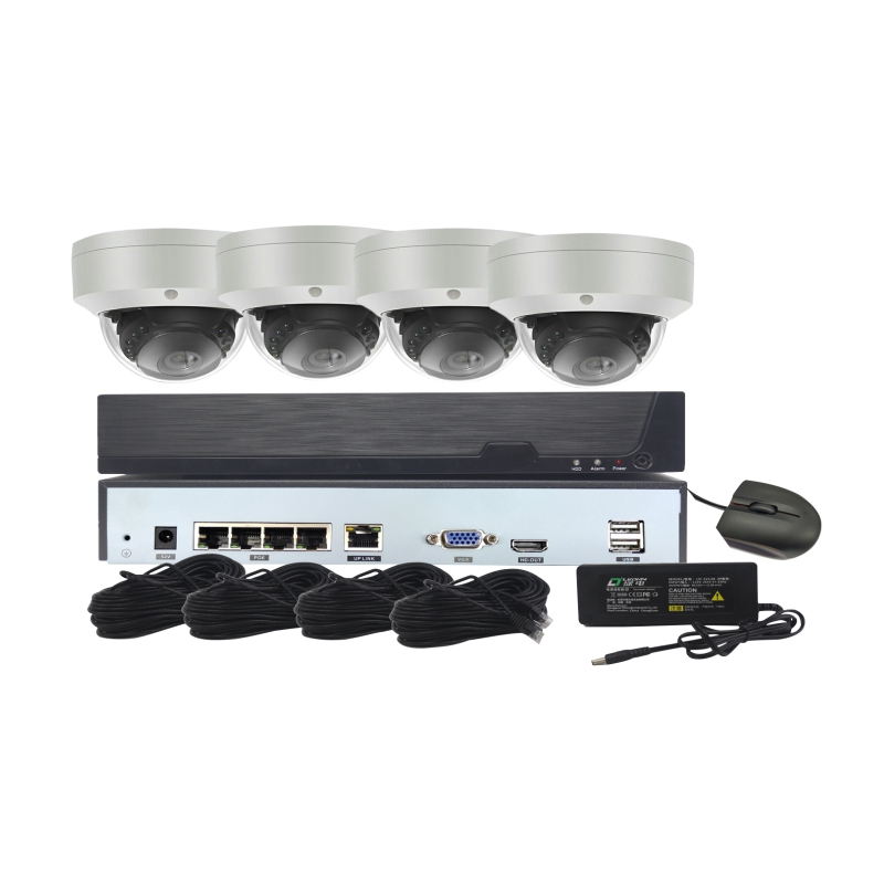 Bộ công cụ NVR POE 5MP Dome 4CH CCTV
