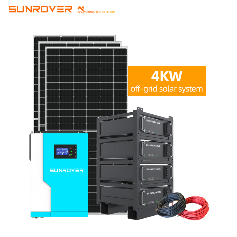 Hệ thống điện năng lượng mặt trời nối lưới tất cả trong một 4KW được tùy chỉnh
