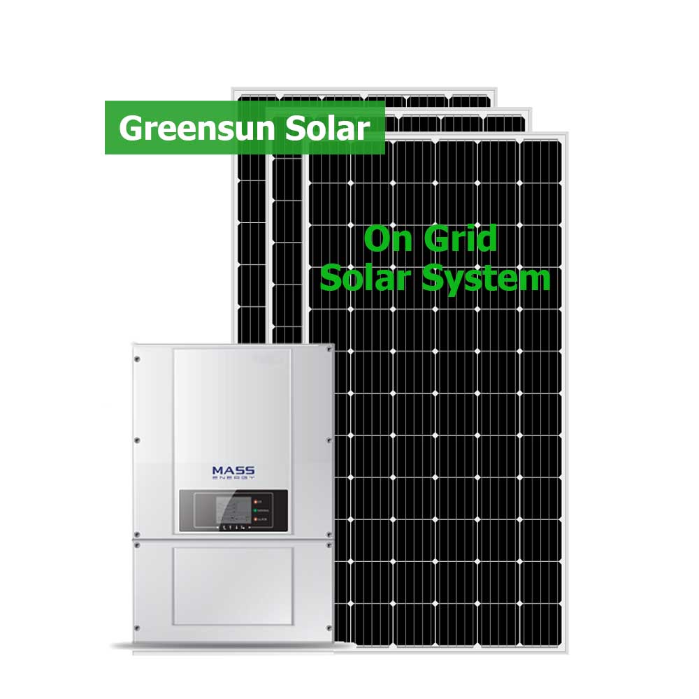 Trên lưới 12KW 15KW 20KW Hệ thống năng lượng mặt trời gia đình Hệ thống năng lượng mặt trời gắn lưới 10KW
