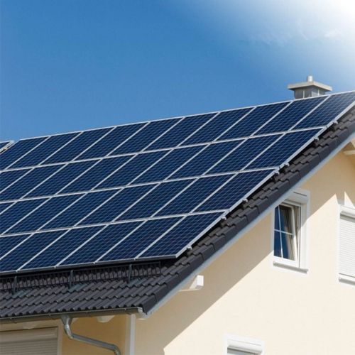 Lưu trữ hệ thống năng lượng mặt trời gia đình lai 5kw với pin dự phòng
