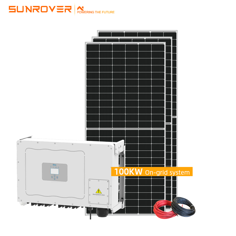 Hệ thống điện mặt trời 100KW chất lượng cao trên lưới
