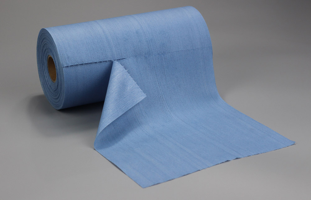 Cuộn giấy lau công nghiệp không dệt Màu xanh lam tùy chỉnh