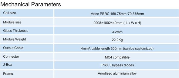 Half Cell Mono PERC FX-WH144P 390W ~ 410W