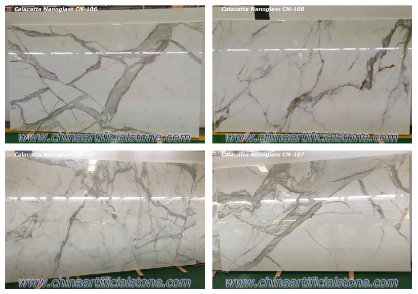 Tấm Granite Calacatta Gold Nano Glass