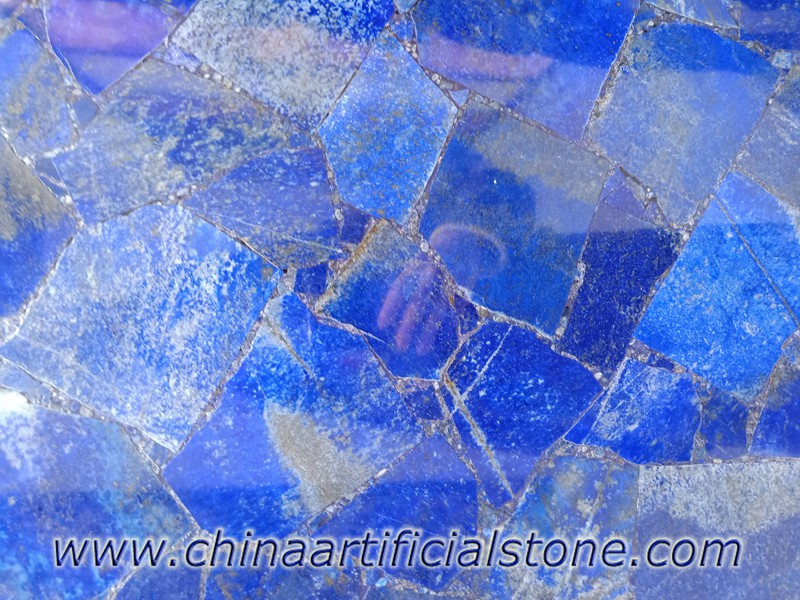 Gạch lát hoa văn cắt chéo Lapis Lazuli