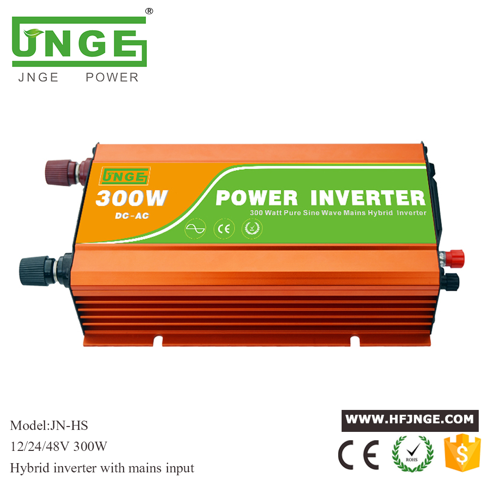 JN-HS 300W AC DC Pure Sine Wave power inverter hybrid với nguồn điện AC
