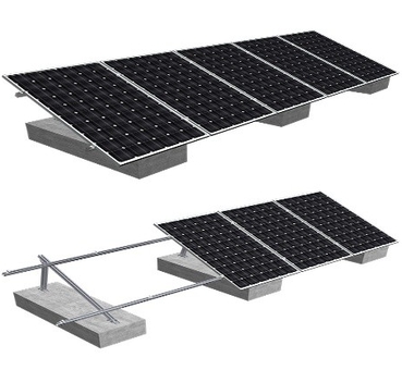 Hệ thống lắp đặt năng lượng mặt trời trên mái có thể điều chỉnh góc III
