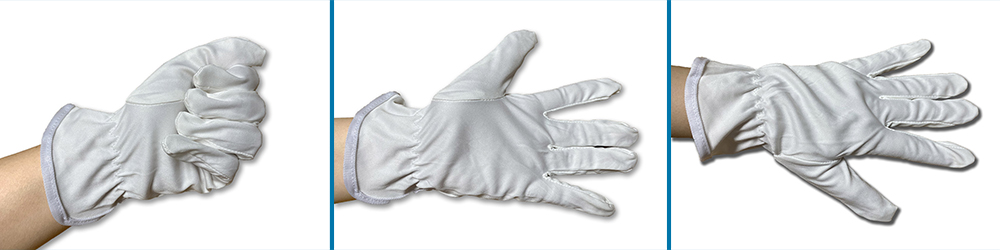 Găng tay sợi nhỏ phòng sạch không bụi dùng trong công nghiệp