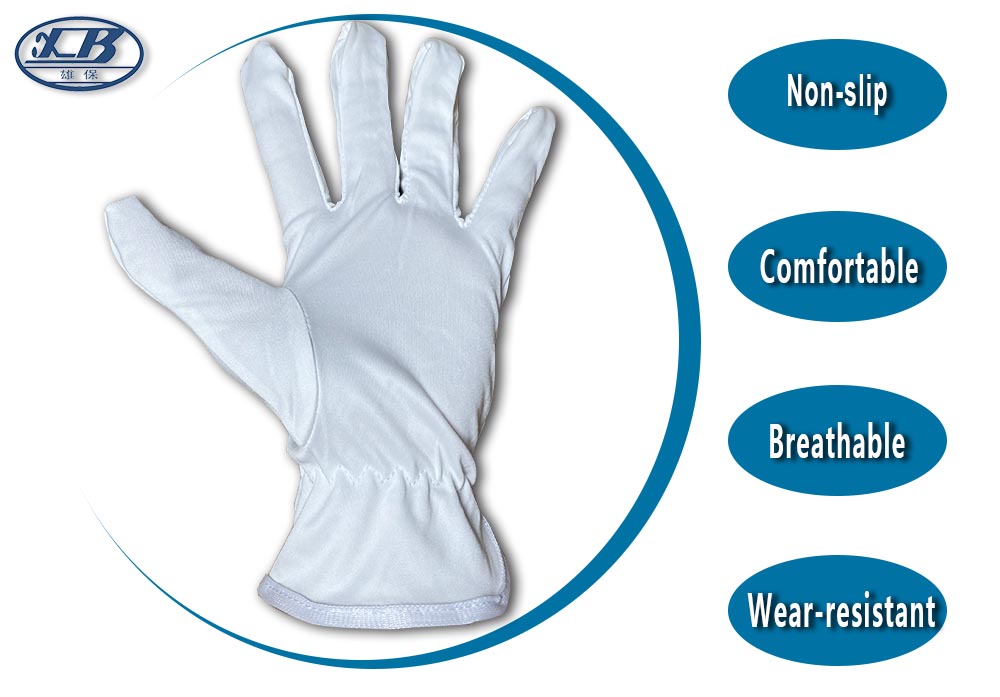 Găng tay sợi nhỏ phòng sạch không bụi dùng trong công nghiệp