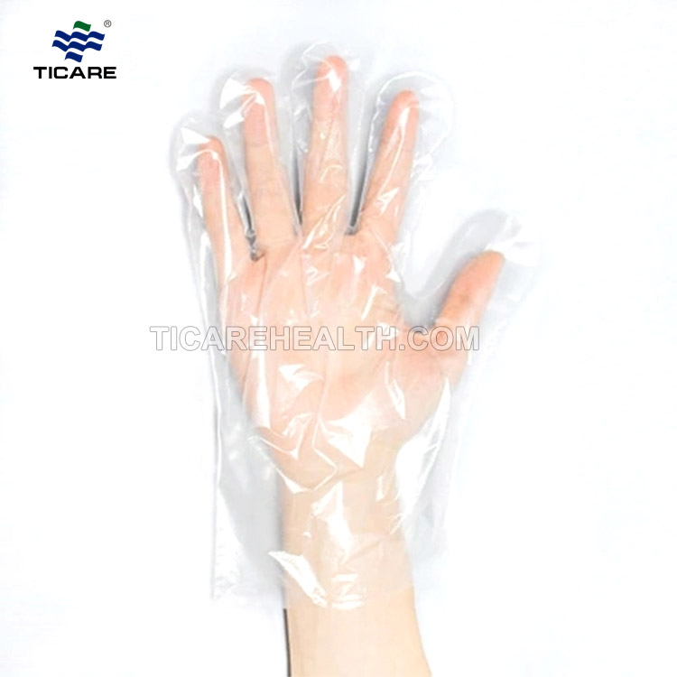 Găng tay polyethylene kiểm tra PE dùng một lần
