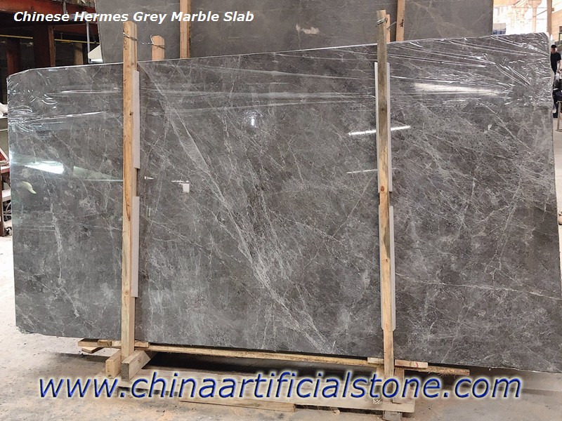 Tấm đá cẩm thạch màu xám có vân trắng của Trung Quốc