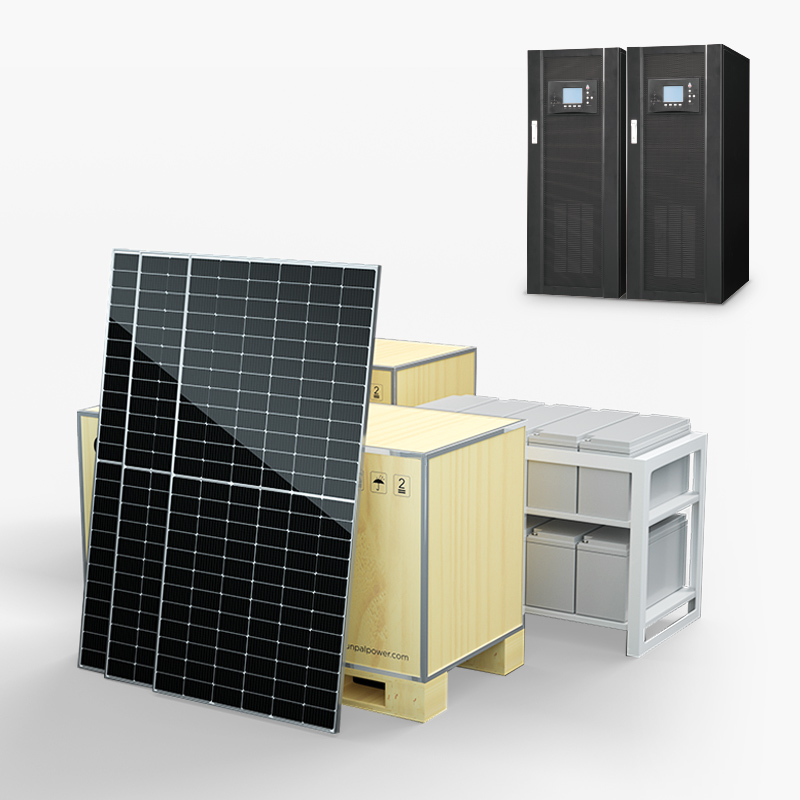 20KW mỗi ngày Giá hệ thống năng lượng mặt trời hòa lưới 3 pha với bộ lưu trữ pin
