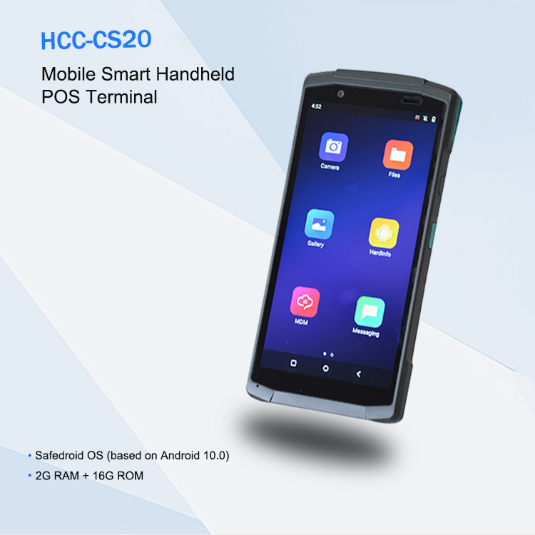 Máy quét mã vạch tự động 4G 5,7 inch Thiết bị đầu cuối Android POS với NFC HCC-CS20

