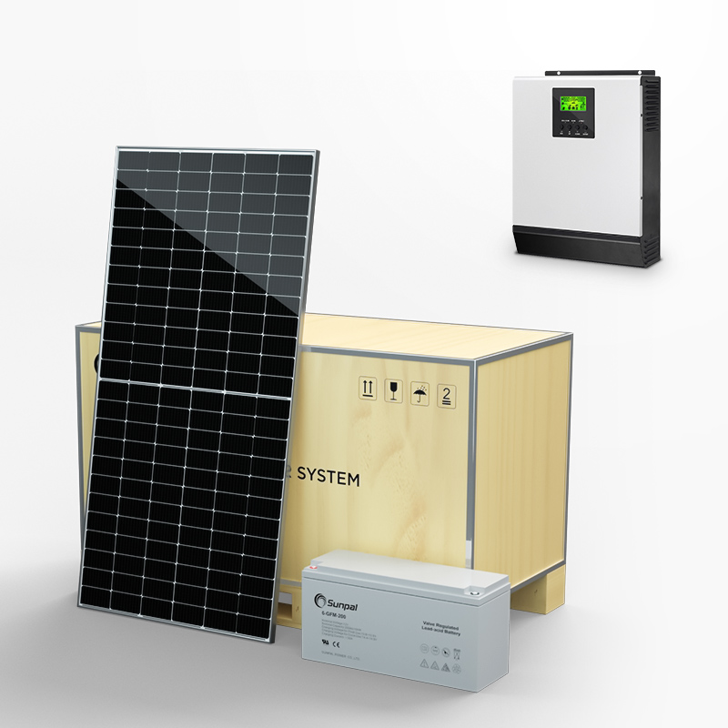 Bảng điều khiển năng lượng mặt trời 5KW Home Off Grid Giá hệ thống quang điện mặt trời có pin dự phòng
