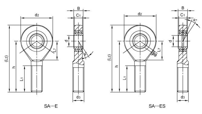 SA35ES Metric Rod End