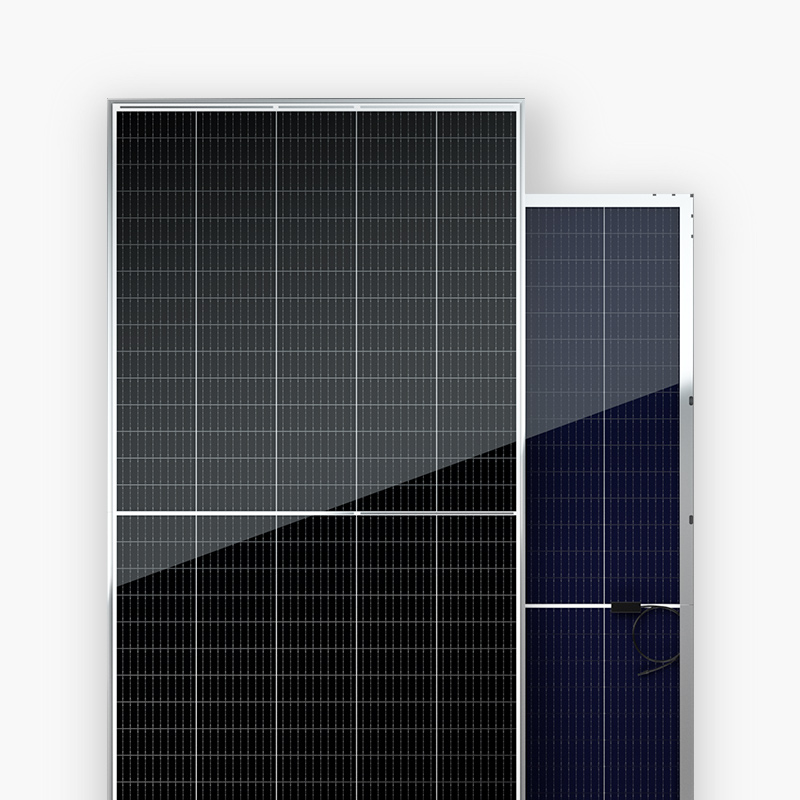 Bảng điều khiển năng lượng mặt trời quang điện PERC đơn kính hai mặt PERC thương mại 500w
