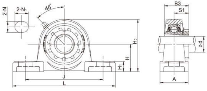 Bộ dụng cụ gối đỡ vòng bi UKP206