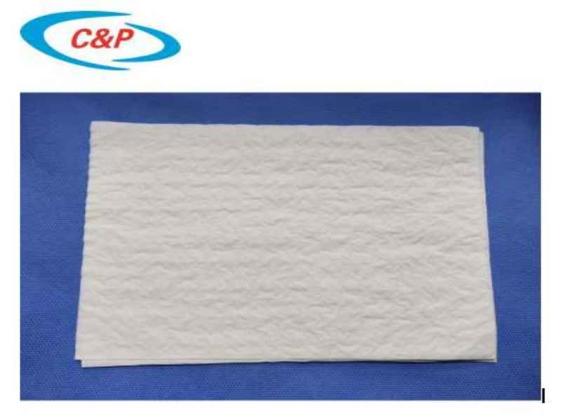 Giấy chứng nhận CE ISO 13485 Chất lượng cao 30 * 40 cm Giấy khăn tay trắng dùng một lần để sử dụng trong y tế
