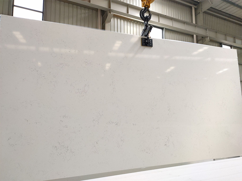 Giá xuất xưởng tấm đá thạch anh trắng Carrara
