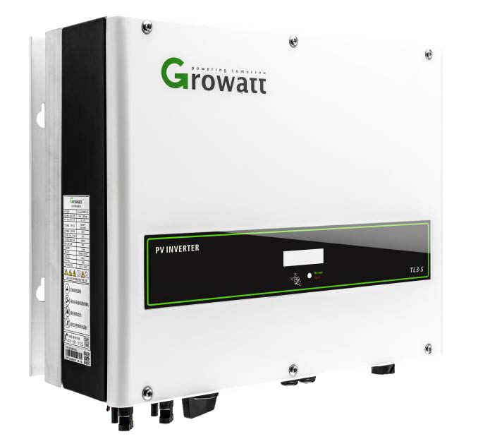 Bộ biến tần năng lượng mặt trời 3 pha Growatt 8000TL3-S Growatt trên lưới 8KW
