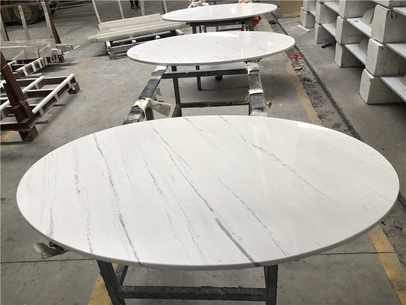 mặt bàn bằng đá cẩm thạch trắng