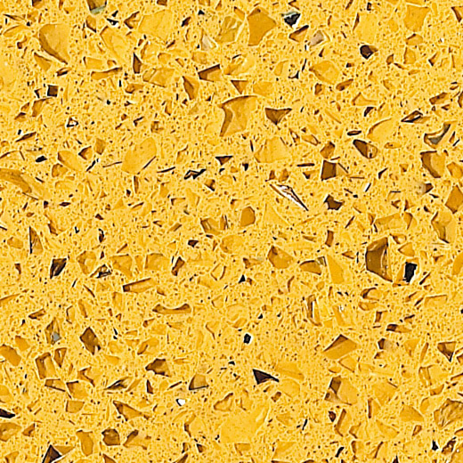OP1802 Thạch anh nhân tạo màu vàng sao cho tủ bếp trên
