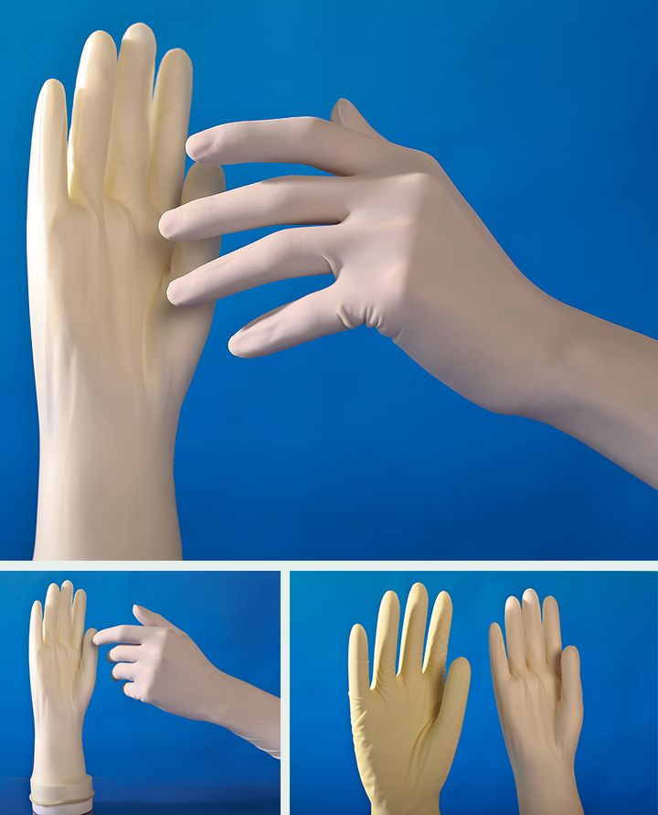 Chiều dài khuỷu tay vô trùng Găng tay thủ thuật phụ khoa Cao su 400mm (dài 16 ") Không bột

