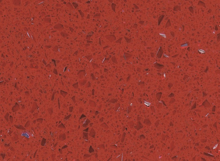 Phiến đá thạch anh đỏ pha lê RSC1801
