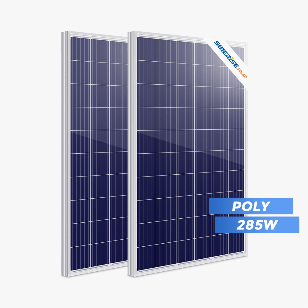 Giá bảng điều khiển năng lượng mặt trời đa tinh thể 285 Watt hiệu suất cao
