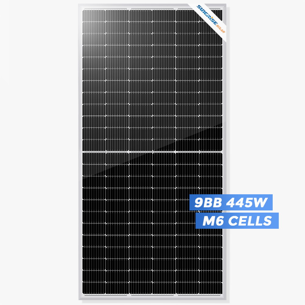 PERC Half Cut Cells 445 watt Bảng điều khiển năng lượng mặt trời Mono
