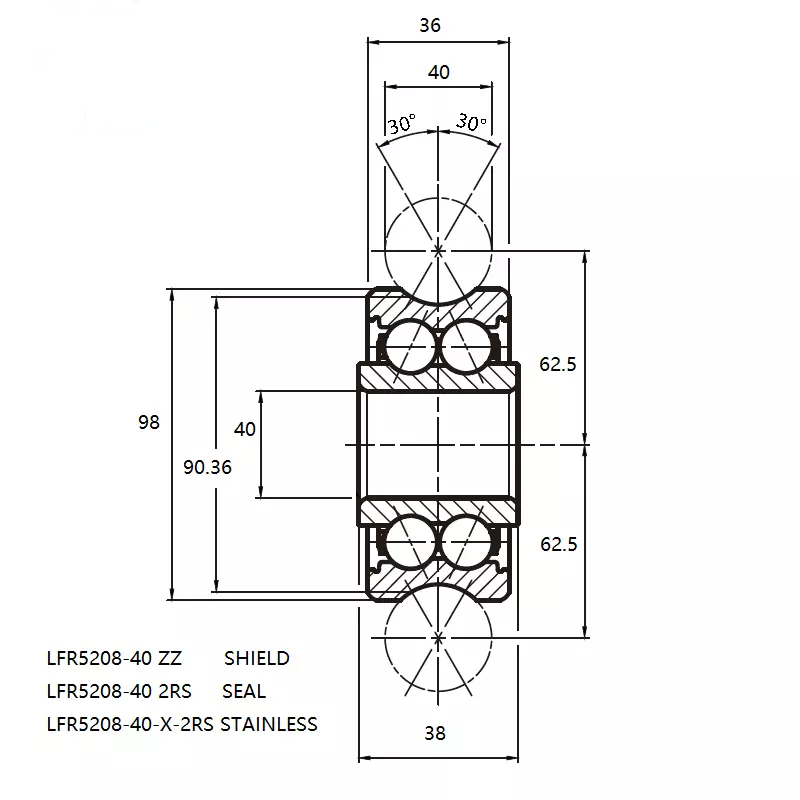 Kích thước LFR5208-40 ZZ