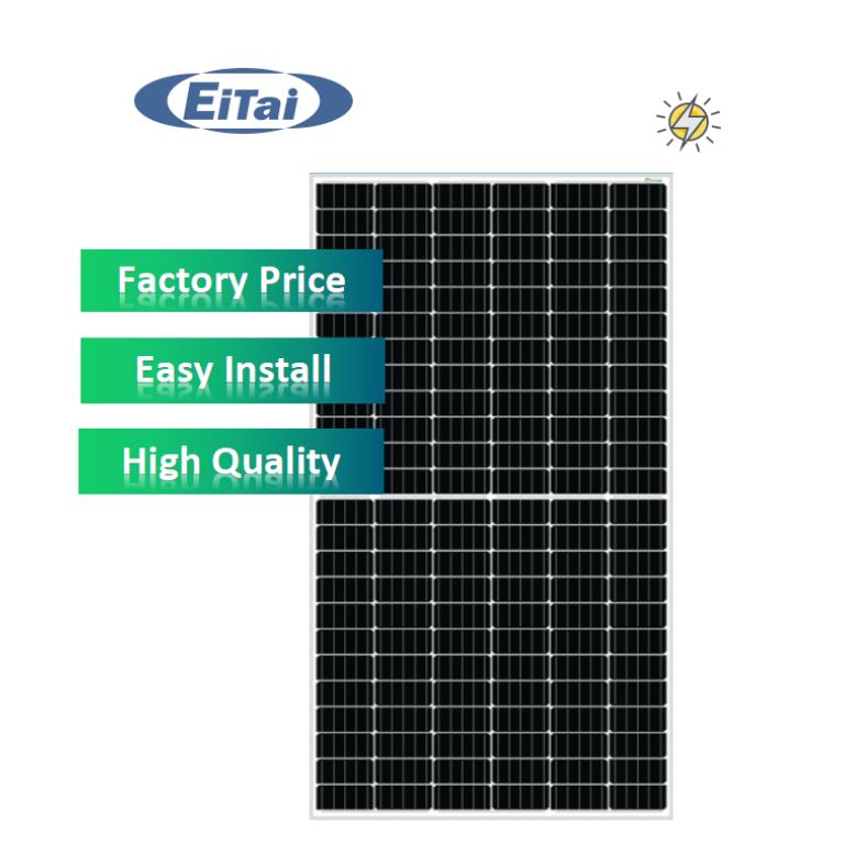 Bảng điều khiển năng lượng mặt trời EITAI 455W PV 144 Cells Giá mô-đun đơn cắt một nửa
