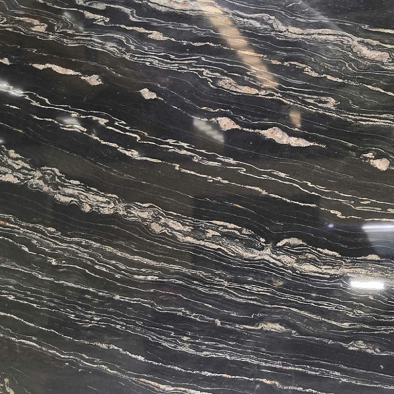 Braxin Nero Portoro London Tấm đá granit đen khói
