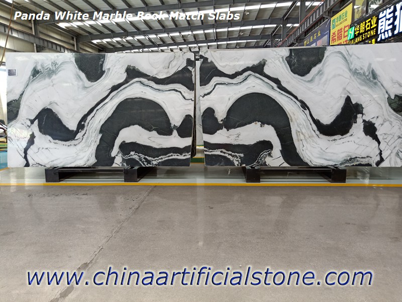 Tấm đá cẩm thạch trắng gấu trúc Trung Quốc
