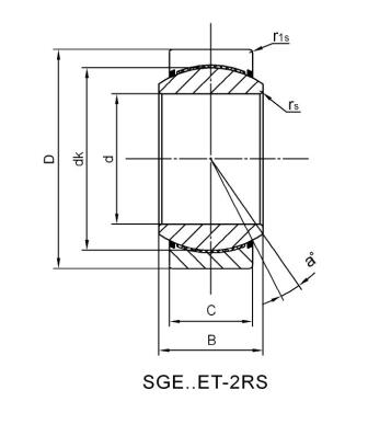 Vòng bi hình cầu bằng thép không gỉ SGE55ET-2RS