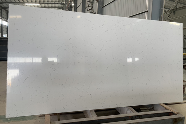 Mặt trên bề mặt thạch anh trắng Carrara