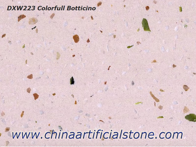 Gạch Terrazzo màu be cho sàn và tường DXW223
