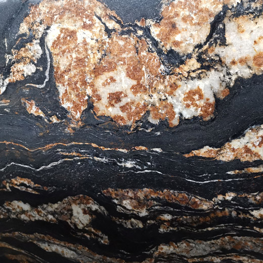 Tấm đá granit đen rồng Đá tự nhiên vân vàng cho mặt bàn nhà lắp ghép

