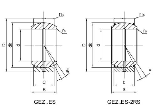 Vòng bi trơn hình cầu GEZ12ES